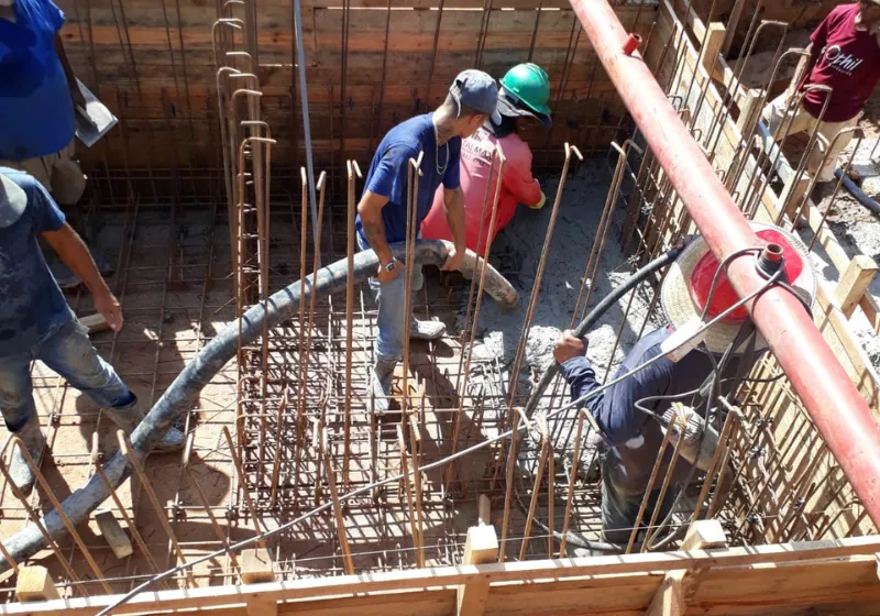 Fundação: etapa de obra da InstalMax