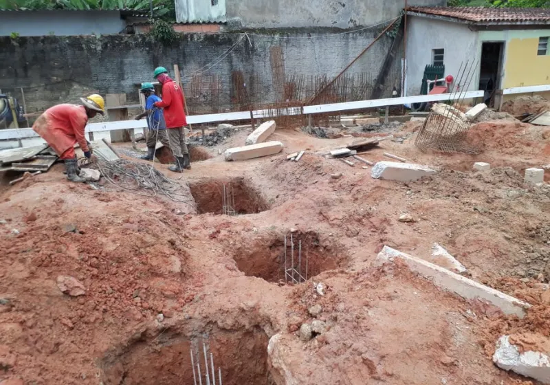 Fundação: etapa de obra da InstalMax